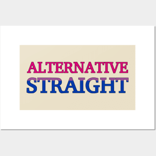 Alternative Straight (Bi Pride Colors) Posters and Art
